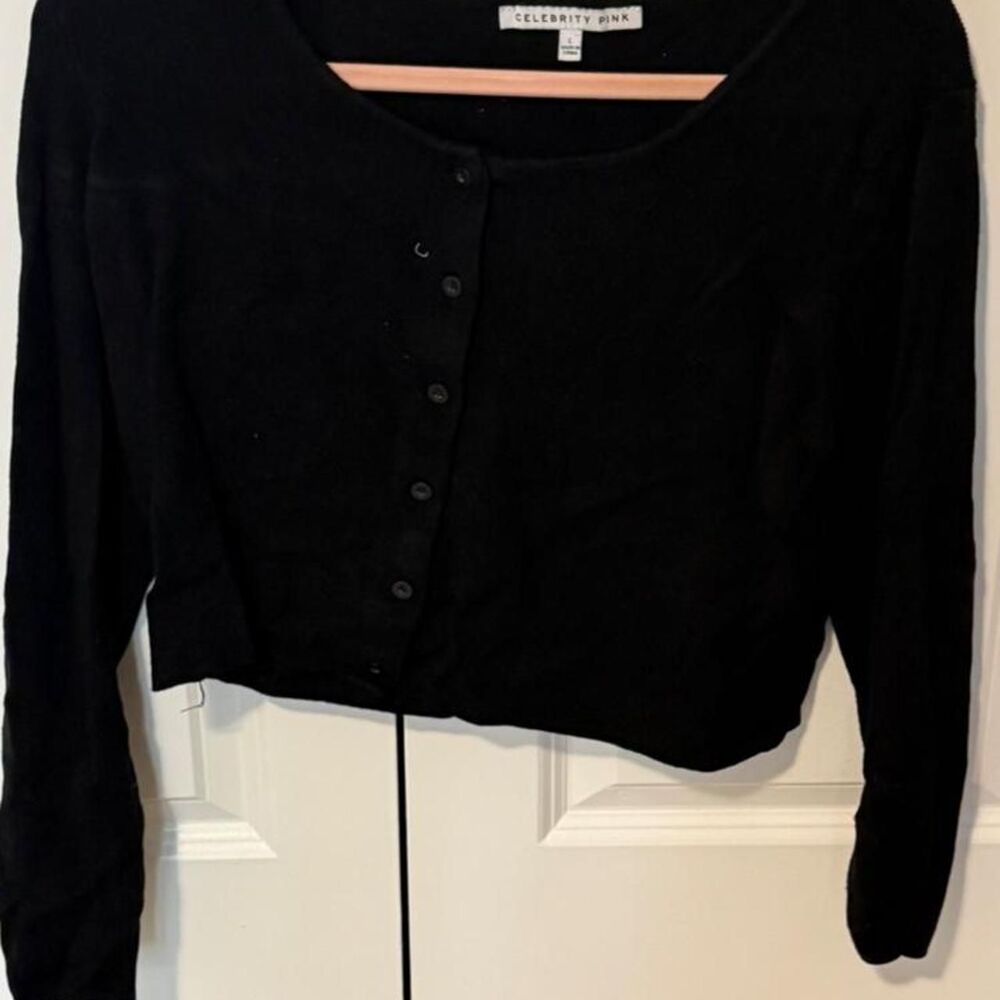 Celebrity-pink Women's Black Cardigan